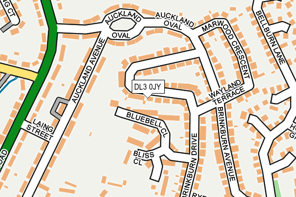DL3 0JY map - OS OpenMap – Local (Ordnance Survey)