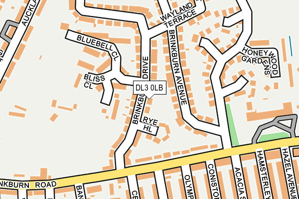 DL3 0LB map - OS OpenMap – Local (Ordnance Survey)