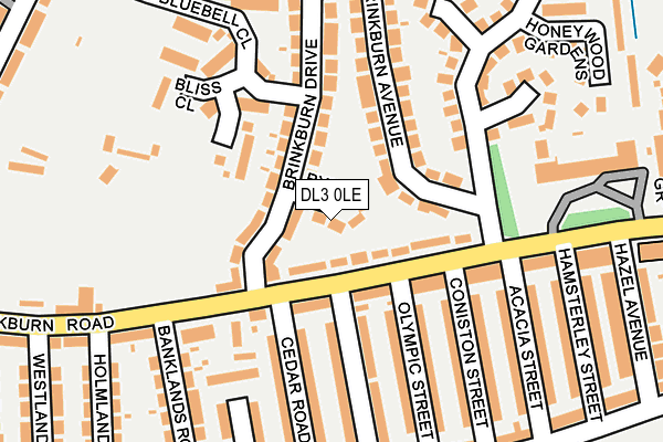 DL3 0LE map - OS OpenMap – Local (Ordnance Survey)