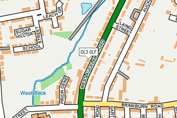 DL3 0LF map - OS OpenMap – Local (Ordnance Survey)