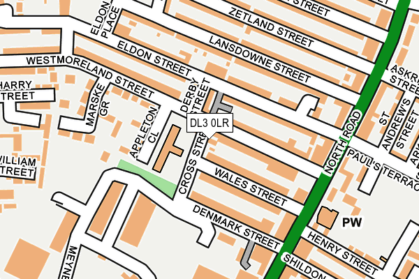DL3 0LR map - OS OpenMap – Local (Ordnance Survey)