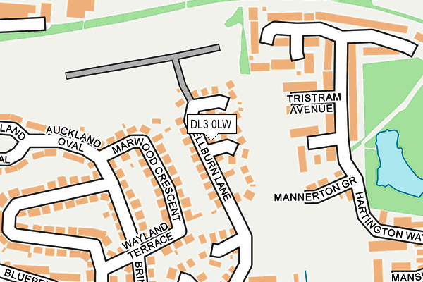 DL3 0LW map - OS OpenMap – Local (Ordnance Survey)