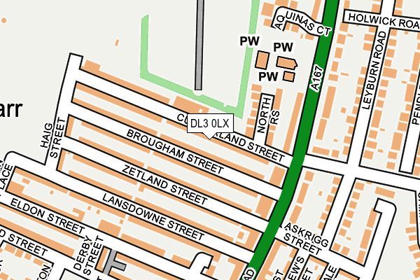 DL3 0LX map - OS OpenMap – Local (Ordnance Survey)