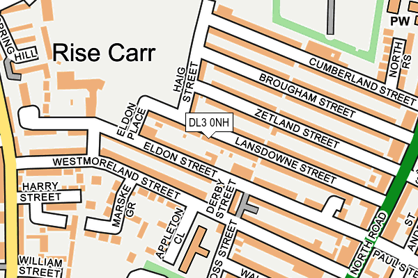 DL3 0NH map - OS OpenMap – Local (Ordnance Survey)