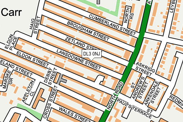 DL3 0NJ map - OS OpenMap – Local (Ordnance Survey)