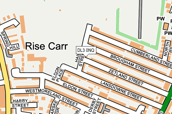 DL3 0NQ map - OS OpenMap – Local (Ordnance Survey)