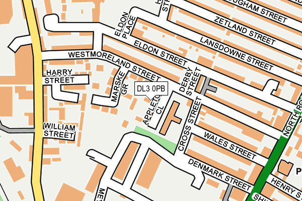 DL3 0PB map - OS OpenMap – Local (Ordnance Survey)