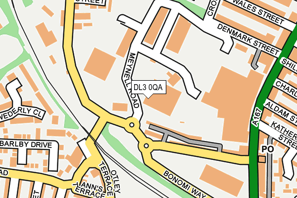 DL3 0QA map - OS OpenMap – Local (Ordnance Survey)