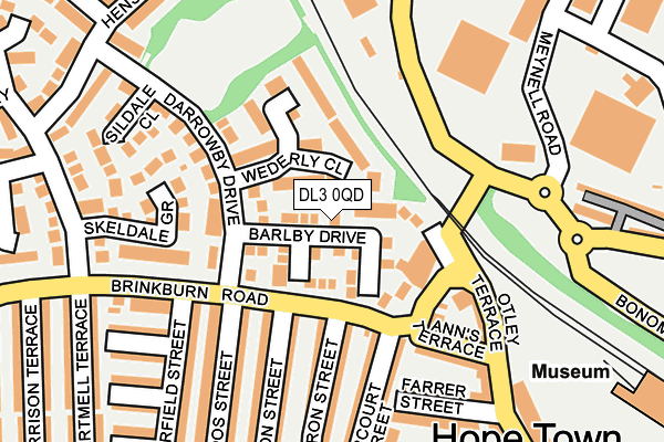 DL3 0QD map - OS OpenMap – Local (Ordnance Survey)