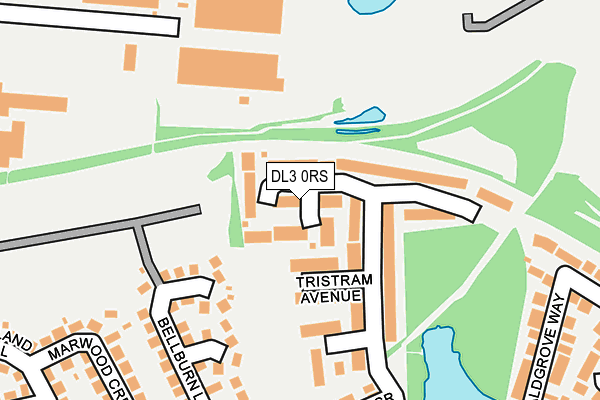 DL3 0RS map - OS OpenMap – Local (Ordnance Survey)