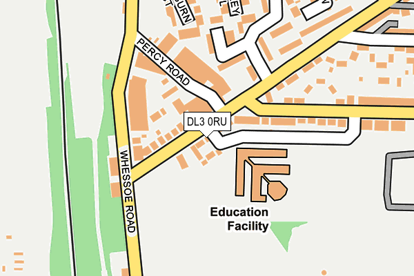 DL3 0RU map - OS OpenMap – Local (Ordnance Survey)