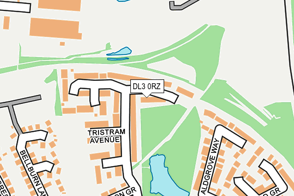 DL3 0RZ map - OS OpenMap – Local (Ordnance Survey)