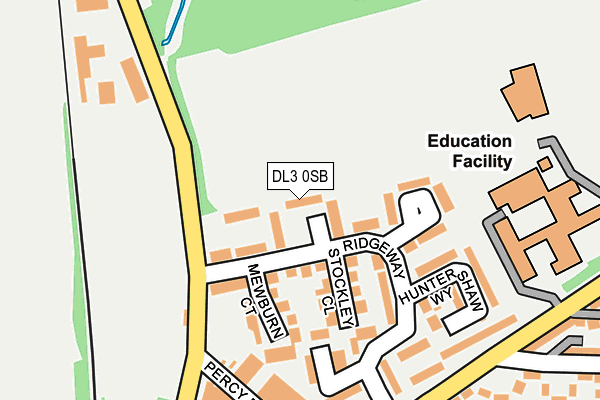 DL3 0SB map - OS OpenMap – Local (Ordnance Survey)