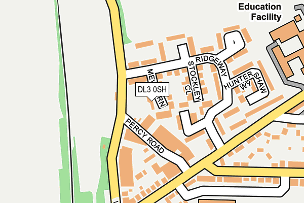DL3 0SH map - OS OpenMap – Local (Ordnance Survey)