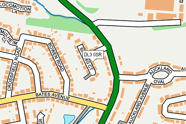 DL3 0SR map - OS OpenMap – Local (Ordnance Survey)