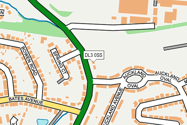DL3 0SS map - OS OpenMap – Local (Ordnance Survey)