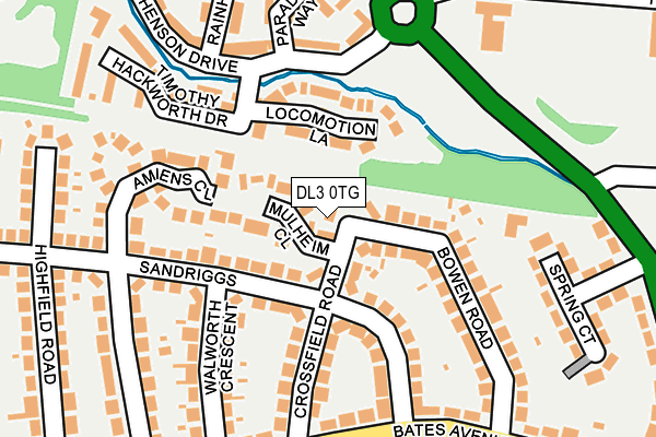 DL3 0TG map - OS OpenMap – Local (Ordnance Survey)