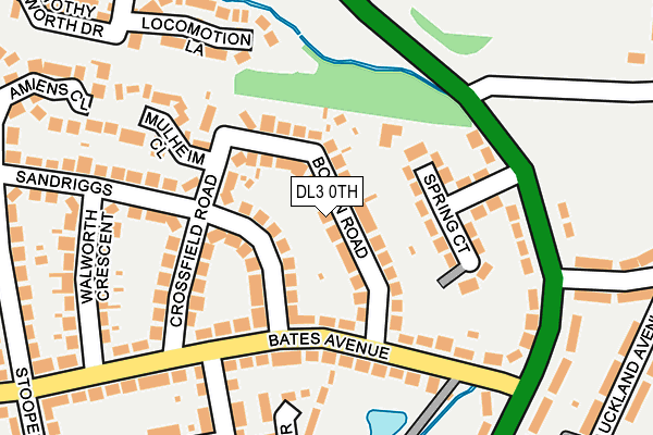 DL3 0TH map - OS OpenMap – Local (Ordnance Survey)