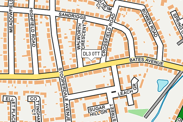 DL3 0TT map - OS OpenMap – Local (Ordnance Survey)