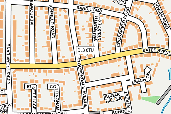 DL3 0TU map - OS OpenMap – Local (Ordnance Survey)