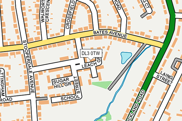 DL3 0TW map - OS OpenMap – Local (Ordnance Survey)