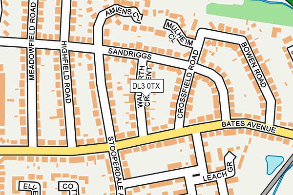 DL3 0TX map - OS OpenMap – Local (Ordnance Survey)
