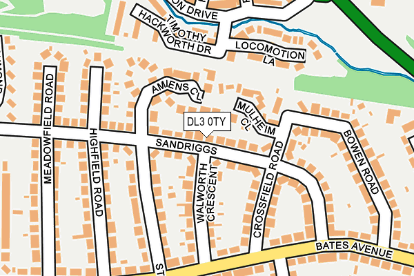 DL3 0TY map - OS OpenMap – Local (Ordnance Survey)