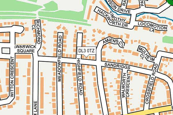 DL3 0TZ map - OS OpenMap – Local (Ordnance Survey)