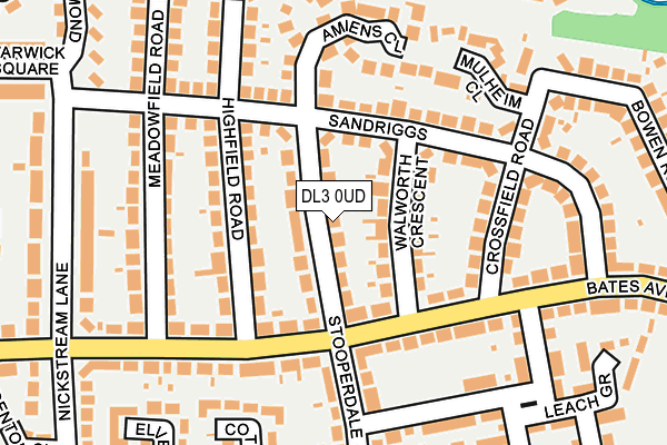 DL3 0UD map - OS OpenMap – Local (Ordnance Survey)