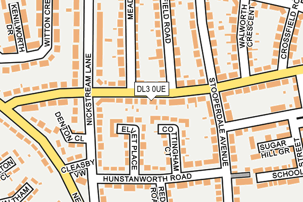 DL3 0UE map - OS OpenMap – Local (Ordnance Survey)