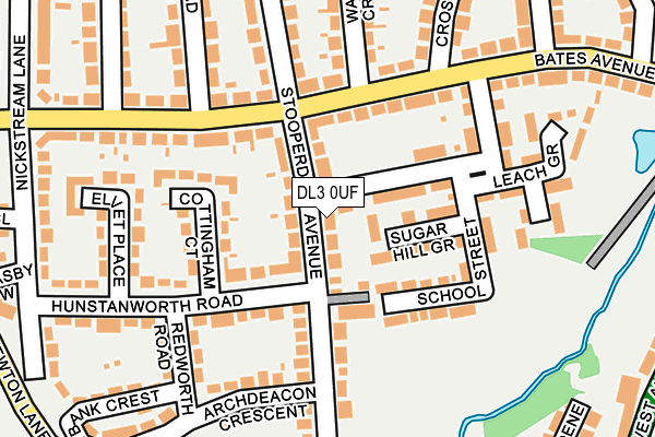 DL3 0UF map - OS OpenMap – Local (Ordnance Survey)