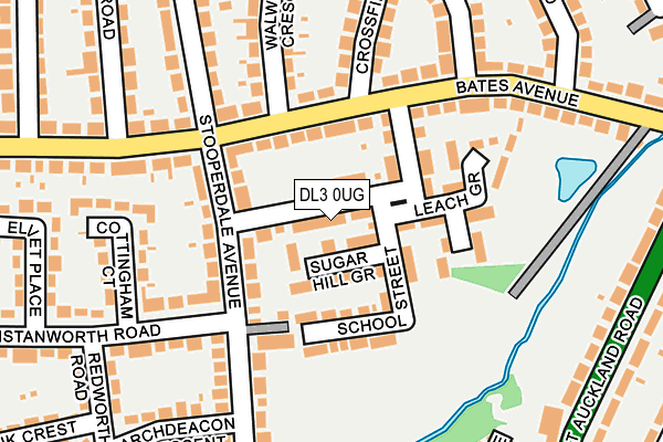 DL3 0UG map - OS OpenMap – Local (Ordnance Survey)