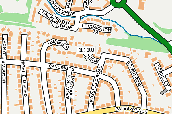 DL3 0UJ map - OS OpenMap – Local (Ordnance Survey)