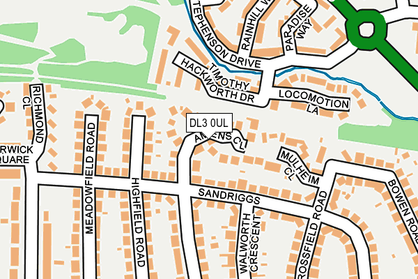 DL3 0UL map - OS OpenMap – Local (Ordnance Survey)