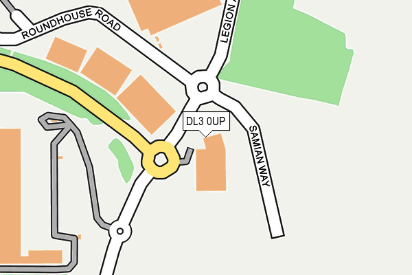 DL3 0UP map - OS OpenMap – Local (Ordnance Survey)