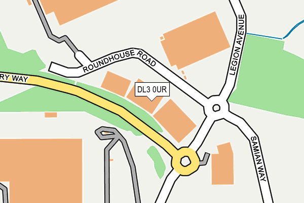 DL3 0UR map - OS OpenMap – Local (Ordnance Survey)