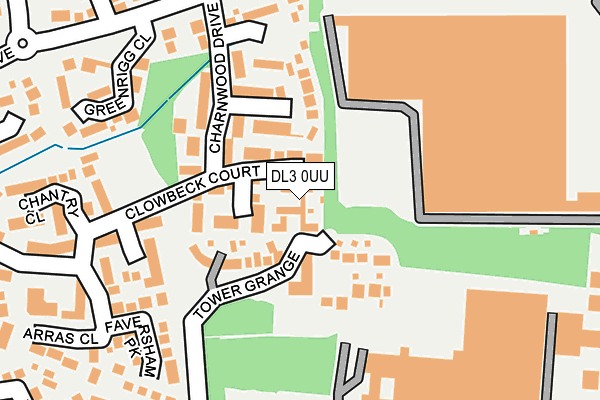 DL3 0UU map - OS OpenMap – Local (Ordnance Survey)