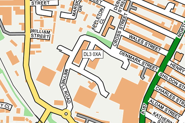 DL3 0XA map - OS OpenMap – Local (Ordnance Survey)