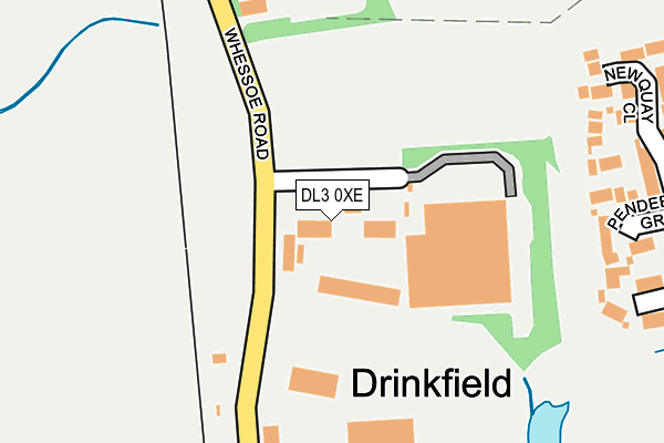 DL3 0XE map - OS OpenMap – Local (Ordnance Survey)