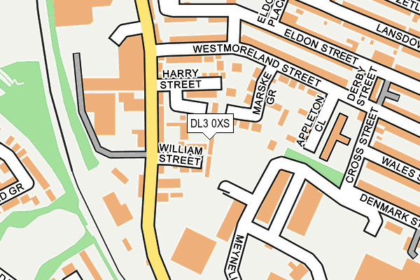 DL3 0XS map - OS OpenMap – Local (Ordnance Survey)