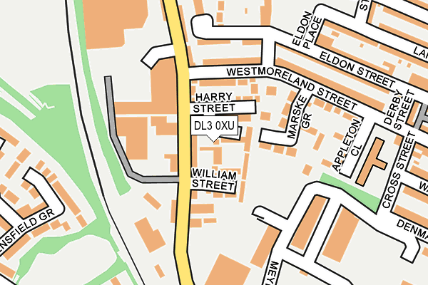 DL3 0XU map - OS OpenMap – Local (Ordnance Survey)
