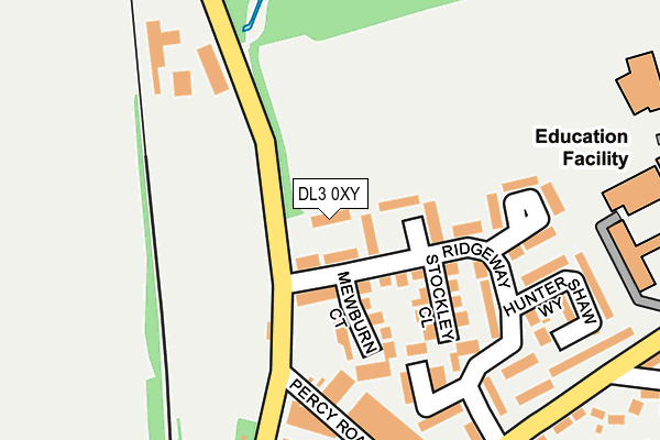 DL3 0XY map - OS OpenMap – Local (Ordnance Survey)