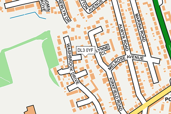 DL3 0YF map - OS OpenMap – Local (Ordnance Survey)