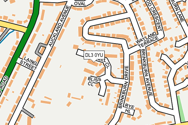 DL3 0YU map - OS OpenMap – Local (Ordnance Survey)