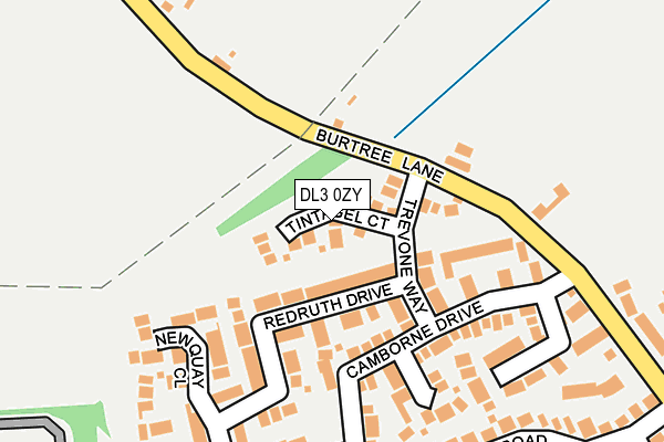 DL3 0ZY map - OS OpenMap – Local (Ordnance Survey)