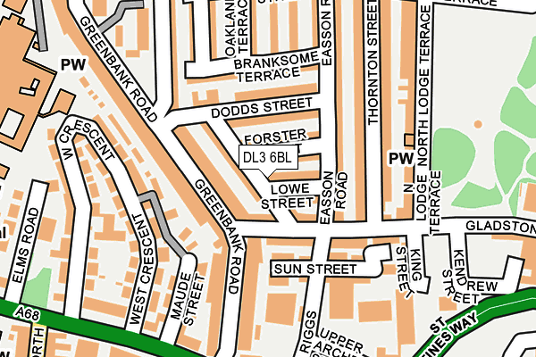 DL3 6BL map - OS OpenMap – Local (Ordnance Survey)