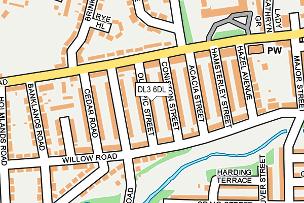 DL3 6DL map - OS OpenMap – Local (Ordnance Survey)