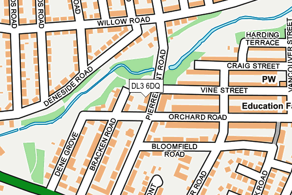 DL3 6DQ map - OS OpenMap – Local (Ordnance Survey)