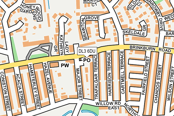 DL3 6DU map - OS OpenMap – Local (Ordnance Survey)