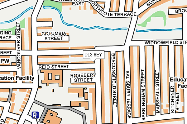 DL3 6EY map - OS OpenMap – Local (Ordnance Survey)